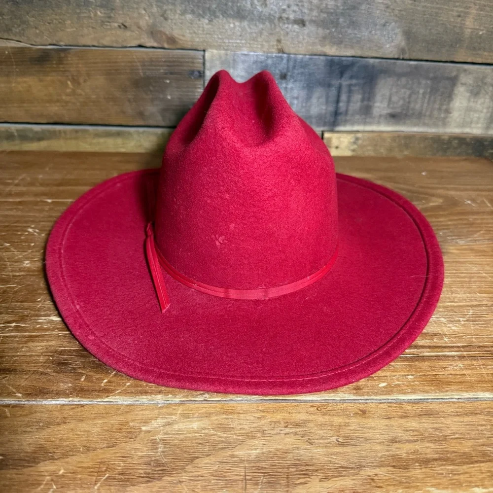 Vintage Youth Sidekicks Western Red Cowboy Hat, Lana/Laine, Size‎ L